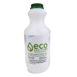 Premium Gel Hand Sanitizer by ECO Sanitizer on solid white background.