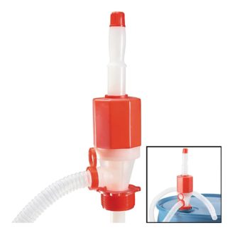 55 Gallon Siphon Drum Pump on solid white background.