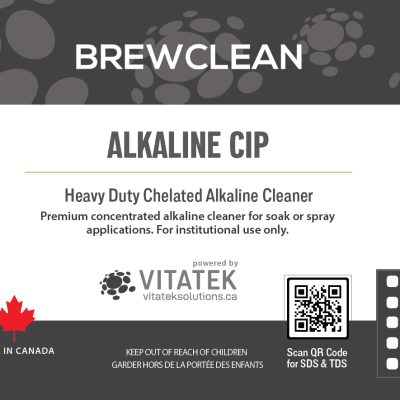 BrewClean | Alkaline CIP,| Heavy Duty Chelated Alkaline Cleaner Premium chelated alkaline cleaner specifically formulated for use in breweries, bottling operations, and other beverage manufacturing applications | Vitatek Solutions, kelowna, Vancouver, Burnaby Chilliwack,, Surrey, BC, Canada